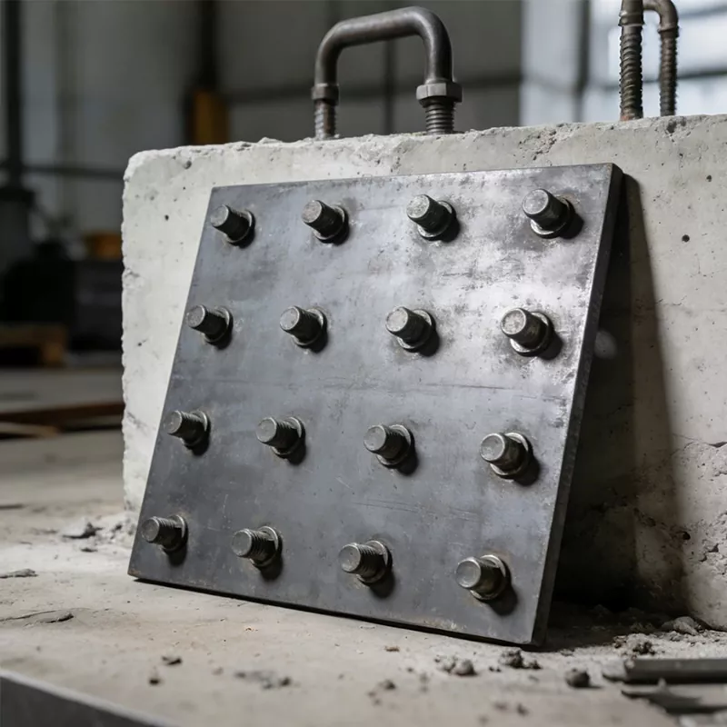 Вградена челична плоча